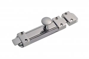 image of Wickes Flat Tower Bolt - Chrome 140mm