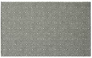 Image of Prague Lead Grey Diamond Heavy Duty Mat, 90Cm X 57Cm