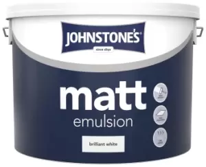 Image of Johnstone's Brilliant White Matt Emulsion 10L