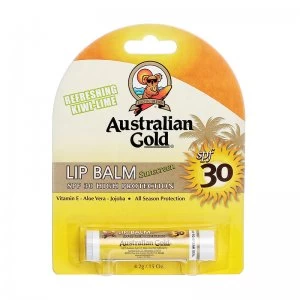 image of Australian Gold Sunscreen Lip Balm Refreshing Kiwi Lime 4.2g