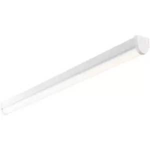 Image of 4ft High Lumen Batten Light Fitting - 42.5W Cool White LED - Gloss White & Opal