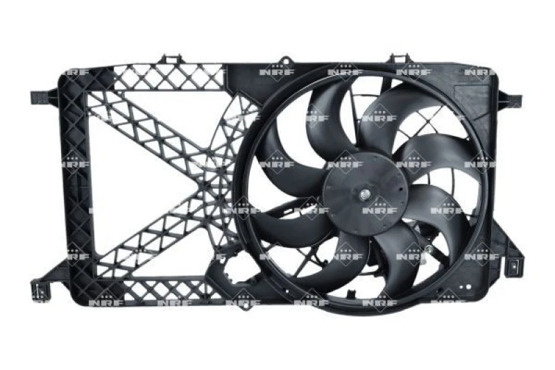 Image of NRF 47264 Cooling Fan D1: 380mm, with radiator fan shroud, with control unit Fan,radiator (508)