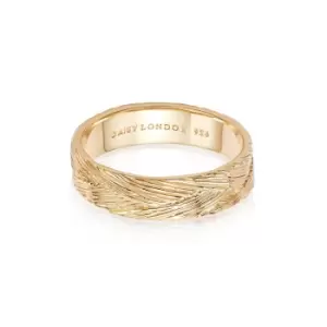 image of Rings 18ct Gold Plate Artisan Woven Stacking Ring 18ct Gold Plate