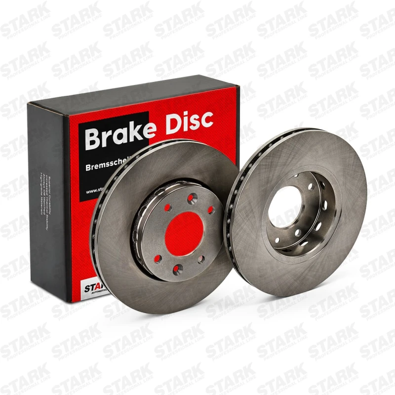 Image of STARK SKBD-0022979 Brake disc Front Axle, Vented, Cast Iron, Uncoated, Untreated, without bolts/screws Cast Iron Brake Disc (82)