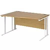 Image of Dams International Wave Desk MCM14WLWHO 1,400 x 725 x 800 - 990 mm