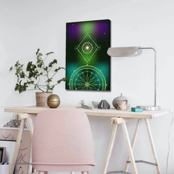 Image of 4570ABSC - 024 Multicolor Decorative Canvas Painting