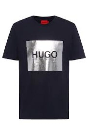 image of Hugo Boss Center Logo Crew Neck T-Shirt Black Size M Men