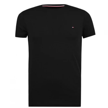Image of Tommy Hilfiger Stretch Slim Fit T-Shirt - Black 083
