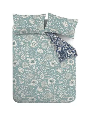 Image of Catherine Lansfield Catherine Lansfield Abstract Floral Easy Care Duvet Cover Set