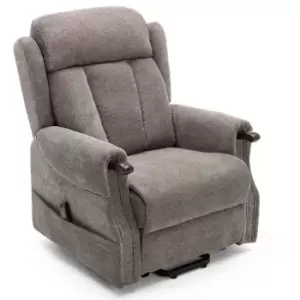 Image of Halton Fabric Dual Motor Rise Recliner - Brown