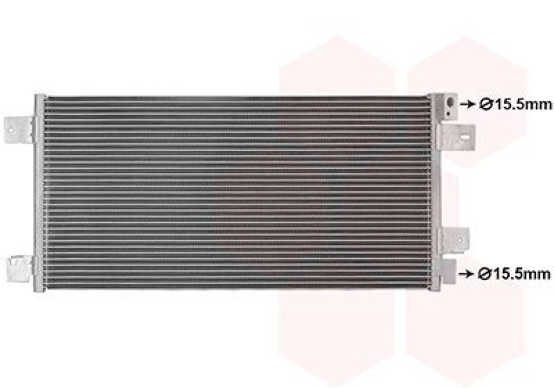 Image of VAN WEZEL Air conditioning condenser VAN WEZEL 21015703