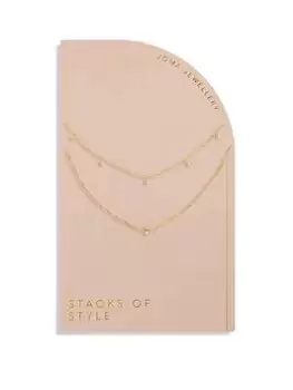 Image of Joma Jewellery STACKS OF STYLE CZ NECKLACE, Gold, Women