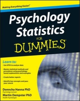 Image of Psychology Statistics for Dummies by Donncha Hanna Book