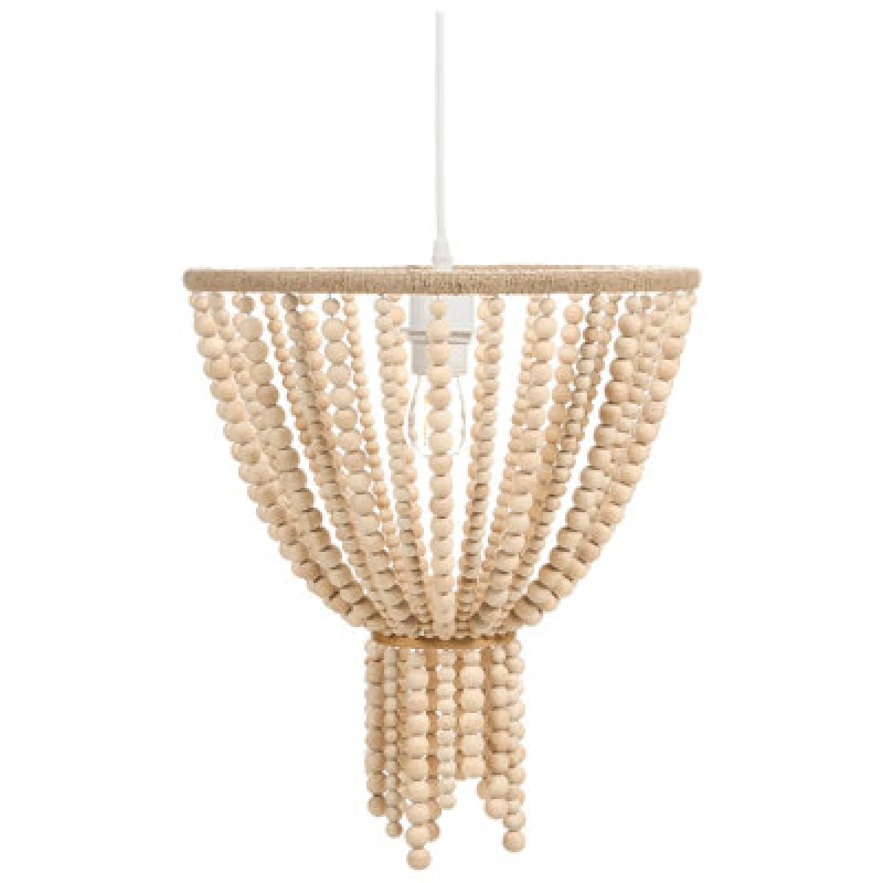 Image of Beliani Chandelier Pusweli Wood Light Brown