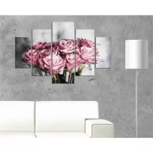 image of ST109 Multicolor Decorative MDF Painting (5 Pieces)