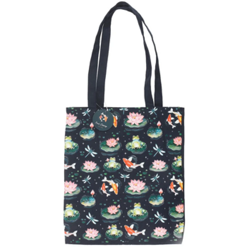 Image of Something Different Womens Pond Polycotton Tote in Navy Navy Female One Size