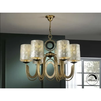 image of Schuller Ed - 6 Light Multi Arm Ceiling Pendant Gold, E27