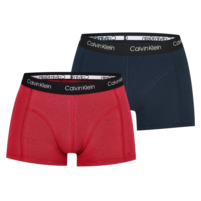 Image of Calvin Klein 365 2 Pack Trunks Nvy/Red 6ZQ male X Small