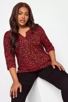 Image of Pintuck Henley T-Shirt