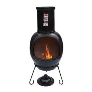 Image of Gardeco Asteria Chiminea - Black