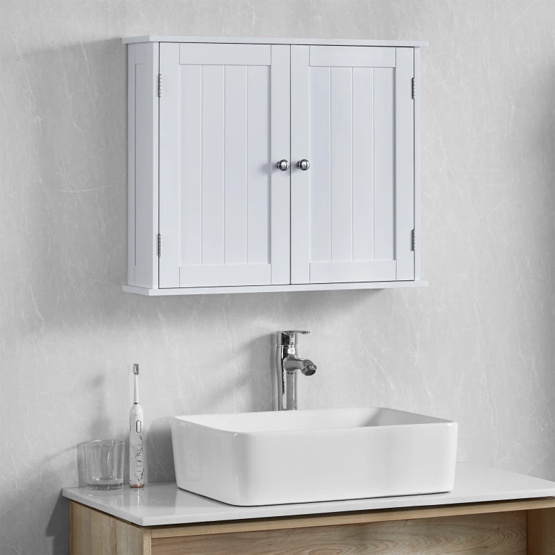 Image of Lassic Bath Vida Priano 2 Door Wall Cabinet White unisex 2 Door