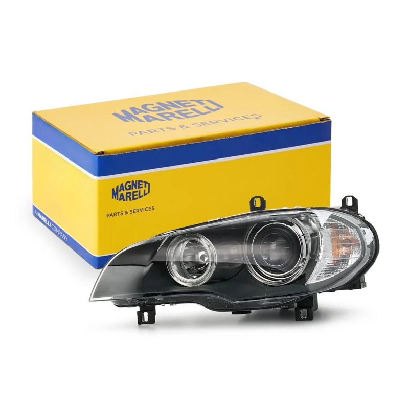 Image of MAGNETI MARELLI 710815021001 Headlights H7, Left, with motor for headlamp levelling, Halogen Headlight (259)