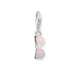 image of THOMAS SABO Silver Pink Sunglasses Charm