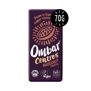 image of Ombar Centres Hazelnut Truffle 70g