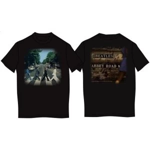 Image of The Beatles - Abbey Road Unisex Large T-Shirt - Black