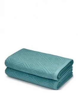 Catherine Lansfield Diamond Sculptured Bath Towels