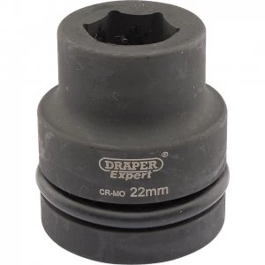 Image of Draper Expert 1" Drive Hexagon Impact Socket Metric 1" 22mm