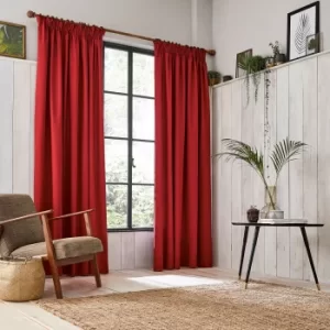 Image of Clarissa Hulse Chroma Lined Curtains 90" x 90", Paprika