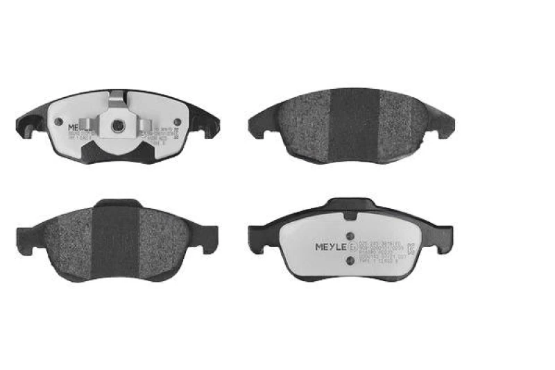 Image of MEYLE 025 245 3818/PD Brake pad set Front Axle, not prepared for wear warning indicator, MEYLE-PD Quality, with anti-squeak plate Brake Pad Set,disc