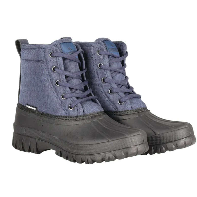 Image of Hy Mens Oxspring Waterproof Mucker Boots in Navy Size: 4 Navy Male 4