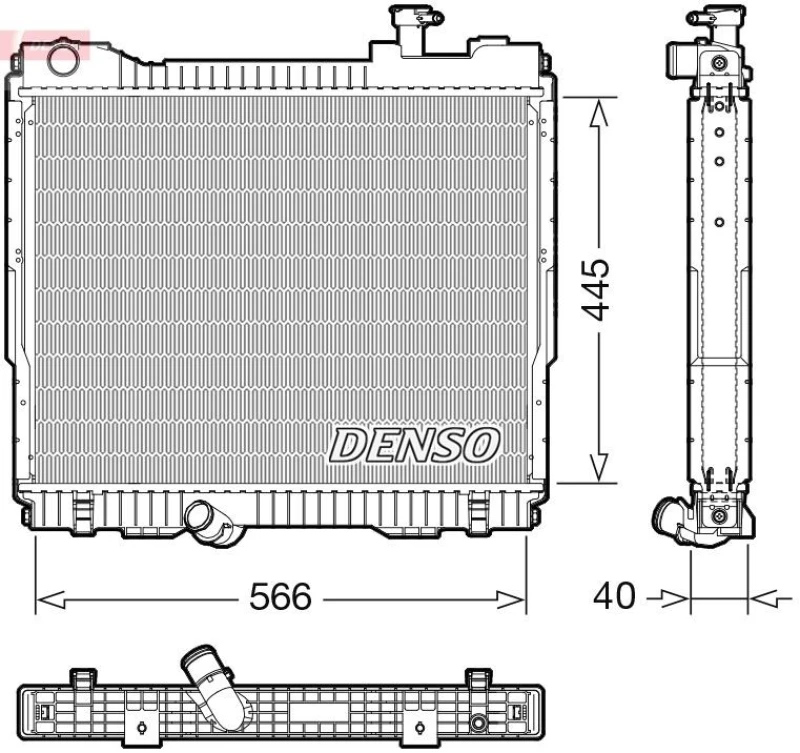 Image of DENSO Engine radiator DENSO DRM23119