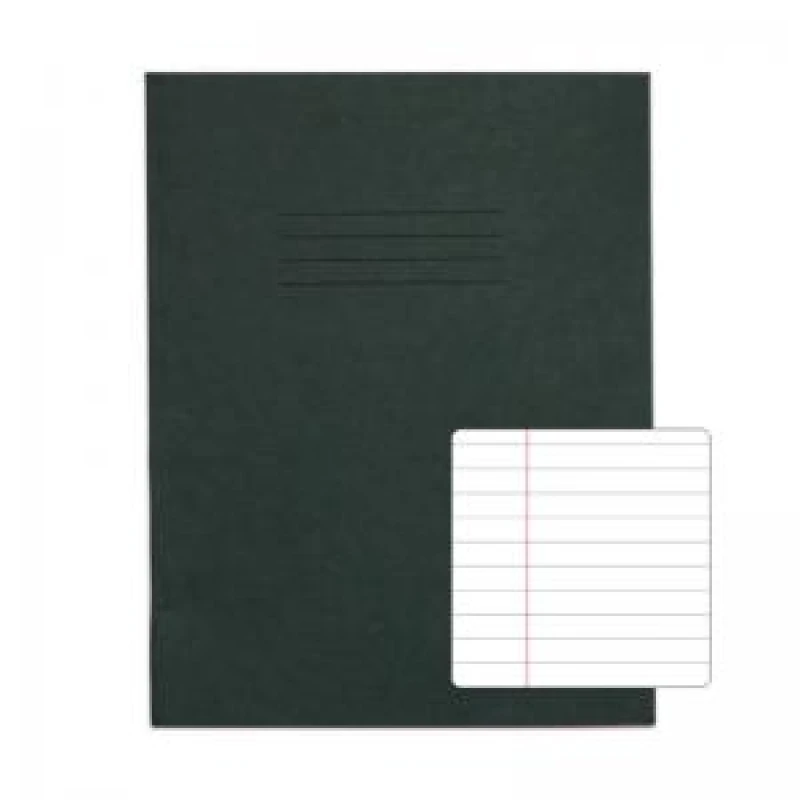 Image of RHINO 9 x 7 Exercise Book 48 Page, Dark Green, F8M (Pack of 10)