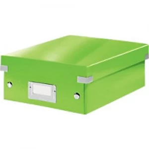 image of Leitz Click & Store WOW Small Organiser Box Laminated Cardboard Green 220 x 282 x 100 mm