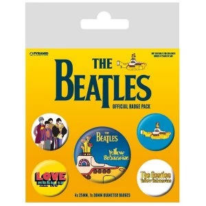 image of The Beatles - Yellow Submarine Badge Pack