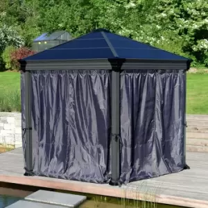 Image of Palram Canopia Gazebo Curtains Set for Roma and Monaco Gazebos