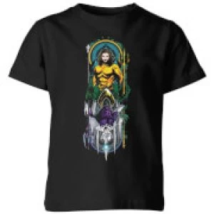 Image of Aquaman and Ocean Master Kids T-Shirt - Black - 11-12 Years