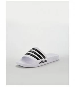 Image of Adidas Adilette Sliders - White