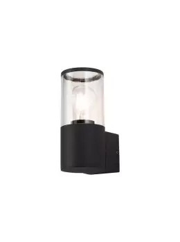 image of Wall Lamp 1 x E27, IP54, Anthracite, Clear