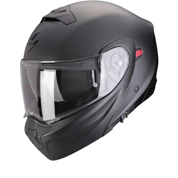 Image of Scorpion Exo-930 Evo Solid Black Perle Mat Modular Helmet M