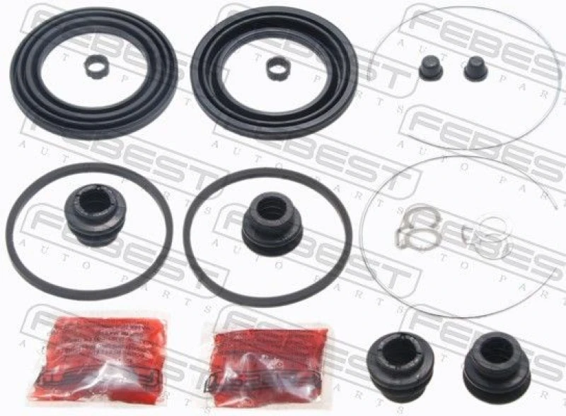 Image of FEBEST 0175-ZZE150F Brake Caliper Repair Kit Front Axle Repair Kit,brake caliper (405)