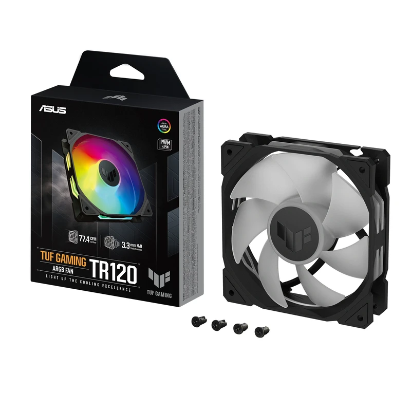Image of Asus ASUS TUF Gaming TR120 ARGB Fan - Single Pack Computer case 12cm Black 90DA0090-B09000