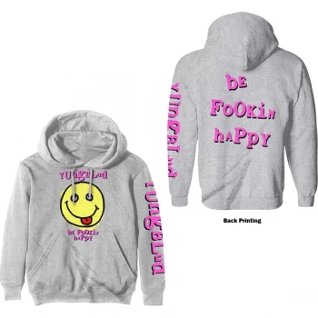 Image of Yungblud - Raver Smile Unisex Large Pullover Hoodie - White