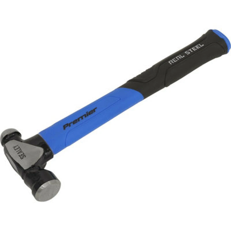Image of Loops 16oz Ball Pein Hammer - Fibreglass Shaft - Drop Forged Steel - Rubber Grip Metallics