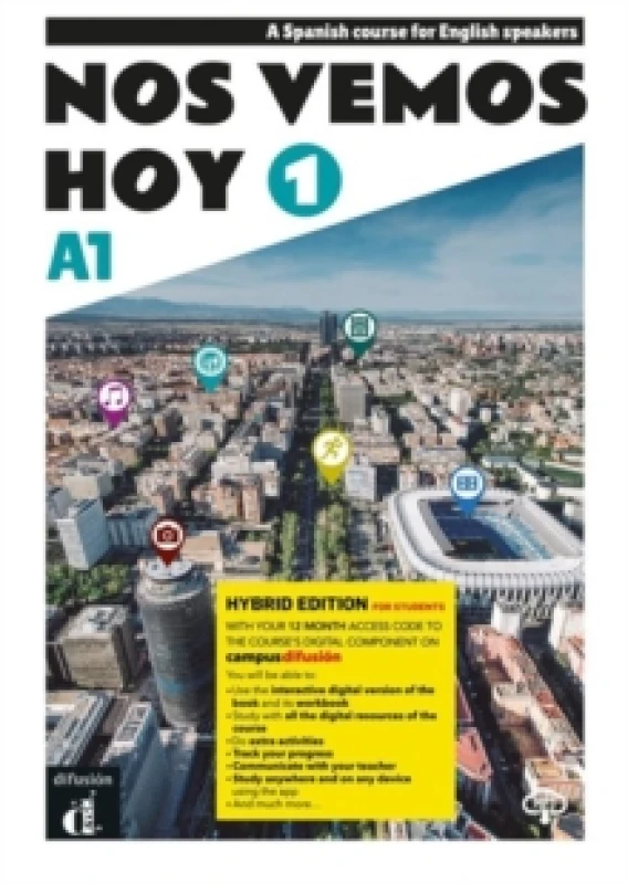 Image of Nos vemos hoy 1 - Edicion hibrida - Edicion inglesa - Libro del estudiante. A1 Paperback / softback