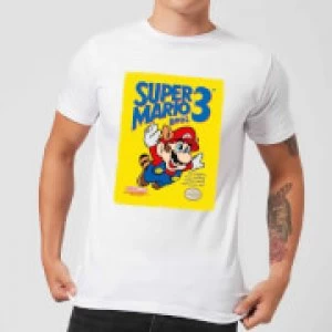 Image of Nintendo Super Mario Bros 3 Mens T-Shirt - White - S