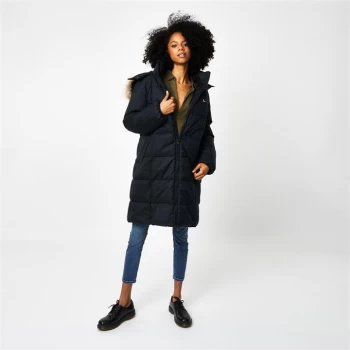 Image of Jack Wills Eco Mia Quilted Parka Jacket - Black